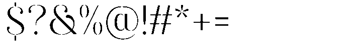 Akisan Light Font OTHER CHARS