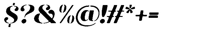 Akisan Round Black Exp Slant Font OTHER CHARS