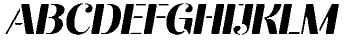 Akisan Round Black Exp Slant Font UPPERCASE