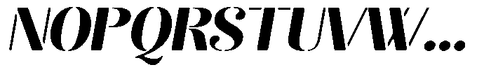 Akisan Round Black Exp Slant Font UPPERCASE