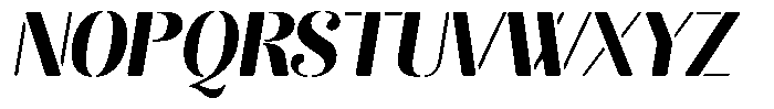 Akisan Round Black Slant Font UPPERCASE