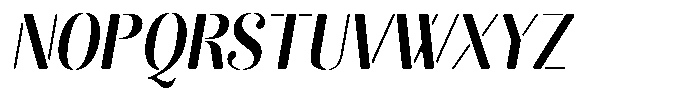 Akisan Round Bold Condensed Slant Font UPPERCASE