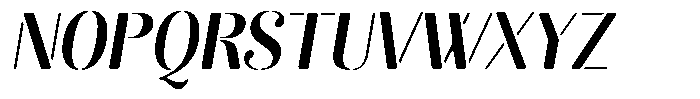 Akisan Round Bold Sem Condensed Slant Font UPPERCASE