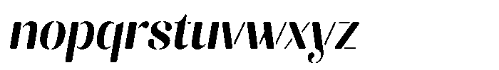 Akisan Round Bold Sem Condensed Slant Font LOWERCASE