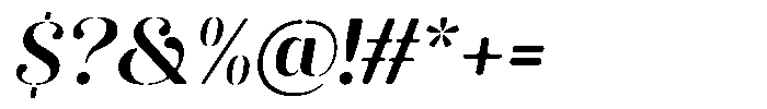 Akisan Round Bold Sem Exp Slant Font OTHER CHARS