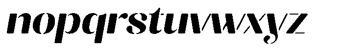 Akisan Round Extra Bold Exp Slant Font LOWERCASE