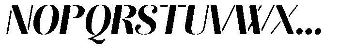 Akisan Round Extra Bold Sem Exp Slant Font UPPERCASE