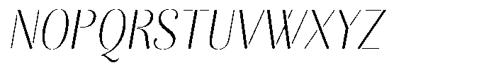 Akisan Round Extra Light Condensed Slant Font UPPERCASE