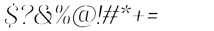Akisan Round Extra Light Exp Slant Font OTHER CHARS