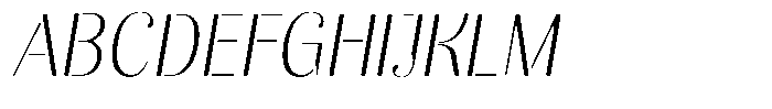 Akisan Round Extra Light Sem Condensed Slant Font UPPERCASE
