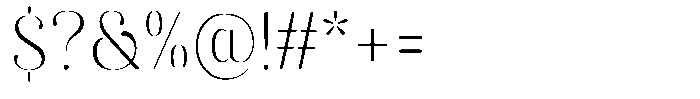 Akisan Round Extra Light Sem Condensed Font OTHER CHARS
