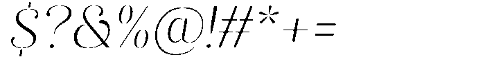 Akisan Round Extra Light Sem Exp Slant Font OTHER CHARS