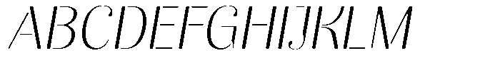 Akisan Round Extra Light Sem Exp Slant Font UPPERCASE