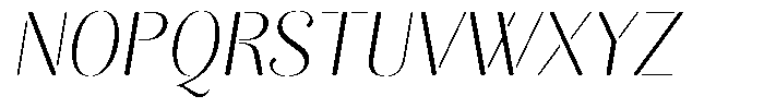 Akisan Round Extra Light Slant Font UPPERCASE