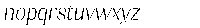 Akisan Round Extra Light Slant Font LOWERCASE