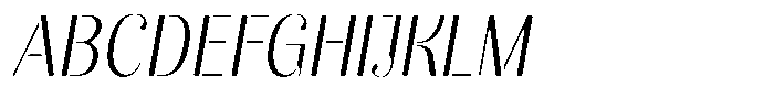 Akisan Round Light Condensed Slant Font UPPERCASE