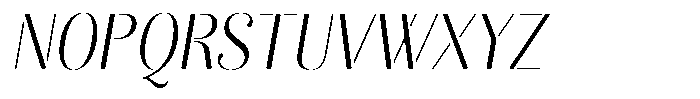Akisan Round Light Condensed Slant Font UPPERCASE
