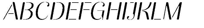 Akisan Round Light Exp Slant Font UPPERCASE