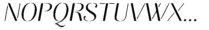 Akisan Round Light Exp Slant Font UPPERCASE