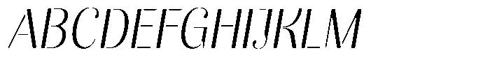 Akisan Round Light Sem Condensed Slant Font UPPERCASE