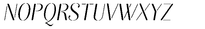 Akisan Round Light Sem Condensed Slant Font UPPERCASE