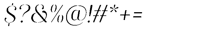 Akisan Round Light Sem Exp Slant Font OTHER CHARS