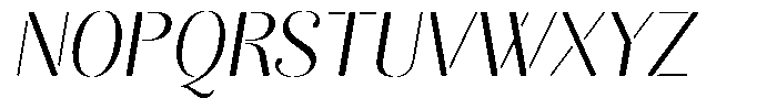Akisan Round Light Slant Font UPPERCASE