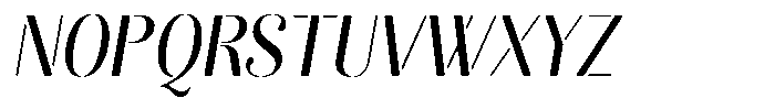 Akisan Round Medium Condensed Slant Font UPPERCASE