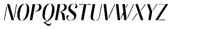 Akisan Round Sem Bold Condensed Slant Font UPPERCASE
