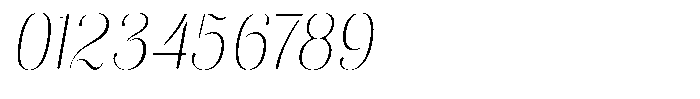 Akisan Round Thin Condensed Slant Font OTHER CHARS