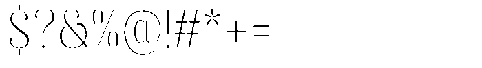 Akisan Round Thin Condensed Font OTHER CHARS