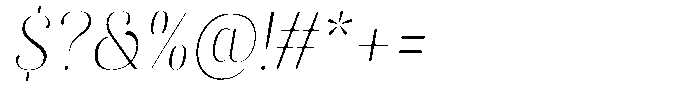 Akisan Round Thin Sem Condensed Slant Font OTHER CHARS