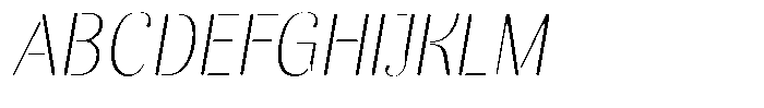 Akisan Round Thin Sem Condensed Slant Font UPPERCASE