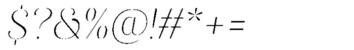 Akisan Round Thin Sem Exp Slant Font OTHER CHARS