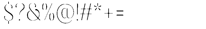 Akisan Round Thin Semi Condensed Font OTHER CHARS
