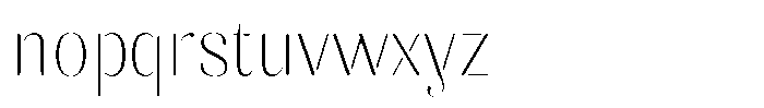 Akisan Round Thin Semi Condensed Font LOWERCASE