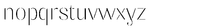 Akisan Round Thin Semi Expanded Font LOWERCASE