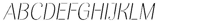 Akisan Round Thin Slant Font UPPERCASE