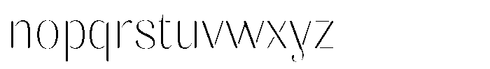 Akisan Round Thin Font LOWERCASE