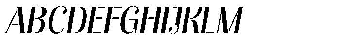 Akisan Semi Bold Condensed Slant Font UPPERCASE