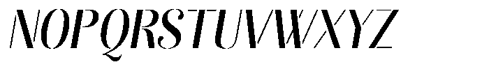 Akisan Semi Bold Condensed Slant Font UPPERCASE