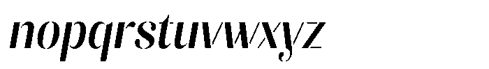 Akisan Semi Bold Condensed Slant Font LOWERCASE
