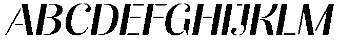 Akisan Semi Bold Expanded Slant Font UPPERCASE