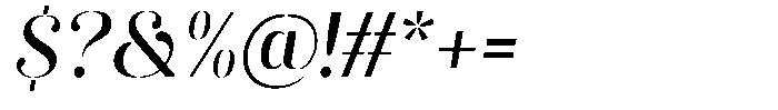 Akisan Semi Bold Slant Font OTHER CHARS