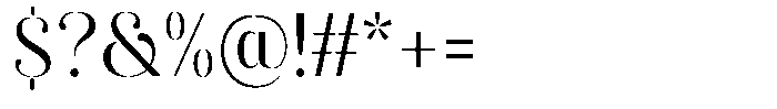 Akisan Semi Condensed Font OTHER CHARS