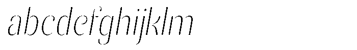 Akisan Thin Condensed Slant FONT