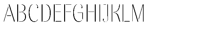 Akisan Thin Condensed Font UPPERCASE