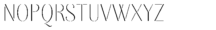 Akisan Thin Condensed Font UPPERCASE