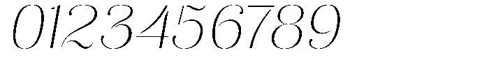 Akisan Thin Expanded Slant Font OTHER CHARS