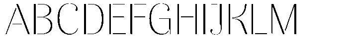 Akisan Thin Expanded Font UPPERCASE